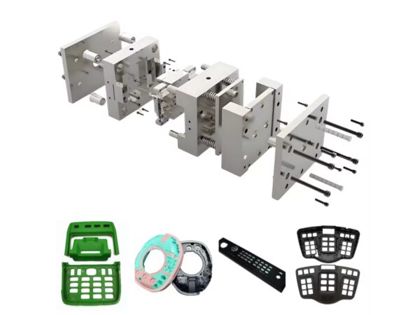 Polycarbonate Plastic Enclosure with Overmolding and Insert Molding Techniques Plastic Injection Tooling and Tooling Services