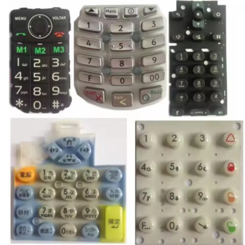 OEM Products Silicone Mold Silicone Impermeable Tetrahedral Backlit Calculator Personalized Silicone