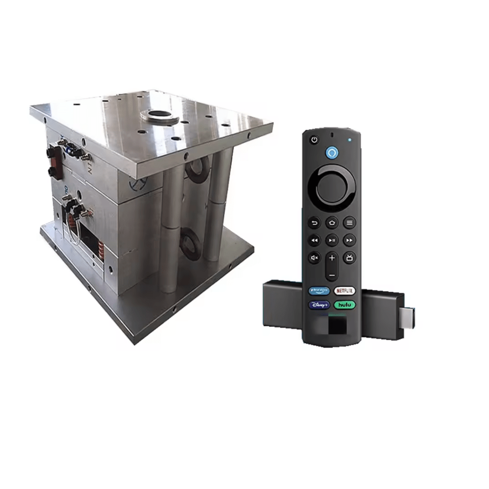 Plastic Molds for TVs, ABS Molded Housings, Customized Injection Mold Products for 4K Broadcast Devices with Voice Remote Control