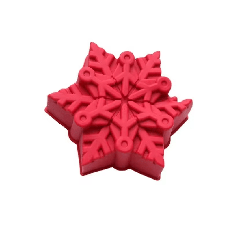 OEM Snowflake Christmas Silicone Cake Mold Pastry Baking Decorating Tool Christmas Tree Bread Biscuit Ice Cream Mold