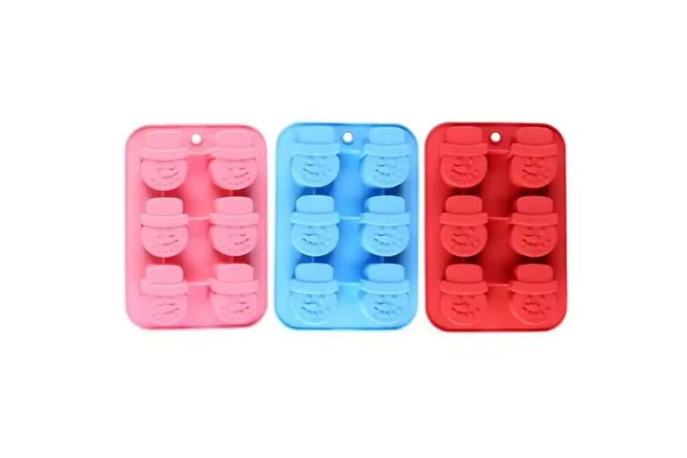 OEM Snowflake Christmas Silicone Cake Mold Pastry Baking Decorating Tool Christmas Tree Bread Biscuit Ice Cream Mold