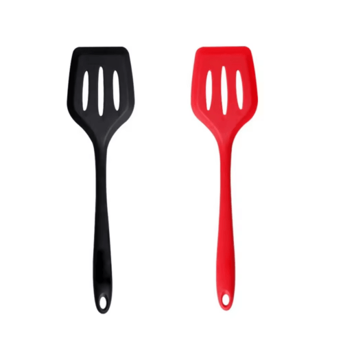 Food-grade Silicone Kitchen Cooking Utensil Kitchen Ware Accessories Non Stick Silicone Slotted Spatula with Custom Design