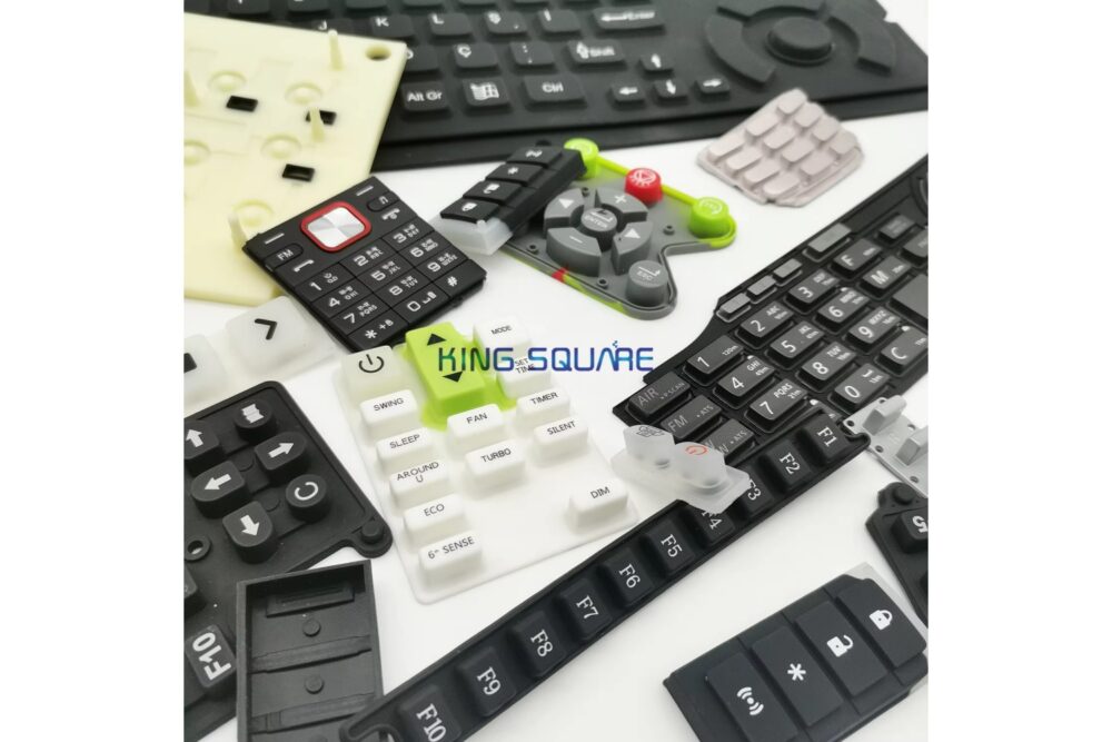 Silicone Rubber Durable Waterproof Laser Keypads Silicone Switch Button Piano Silicone Rubber Buttons Keypads