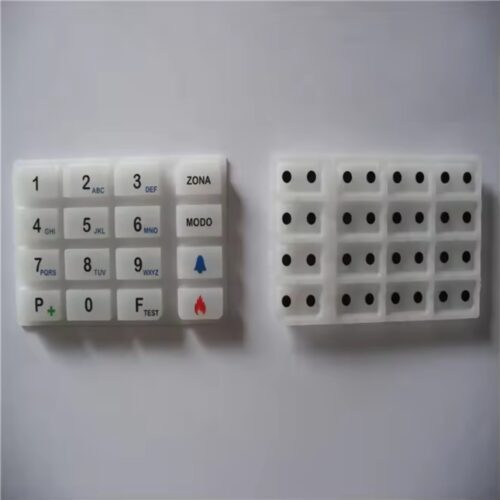 rubber mold supplier customized silicone rubber rubber button keypad OEM silicone keypad for home alarm system